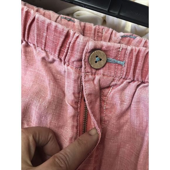 Tommy Bahama Relax Red Men XXL Linen Cargo Shorts 9” Inseam Stretch 38” Waist - Picture 7 of 12